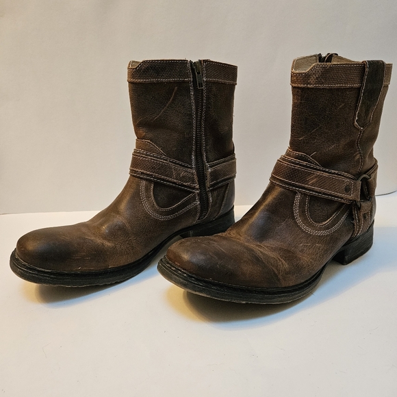Roan by Bed Stu Colton Brown Leather Boots Size 10.5 Mens - Picture 1 of 7